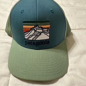 Patagonia Olive and Teal Hat